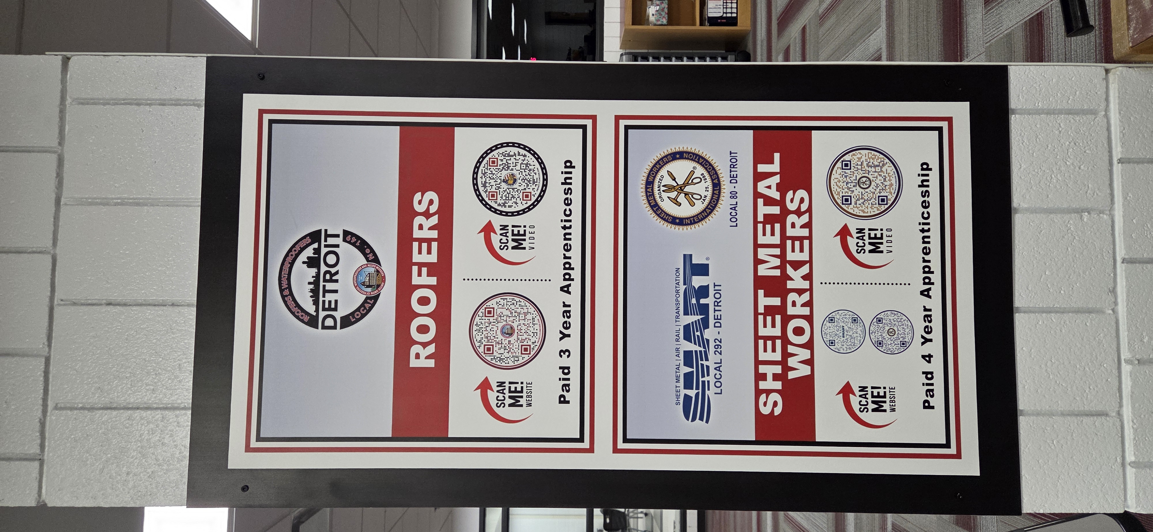 Career wall at milford