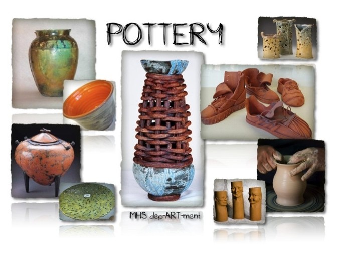 Pottery collage