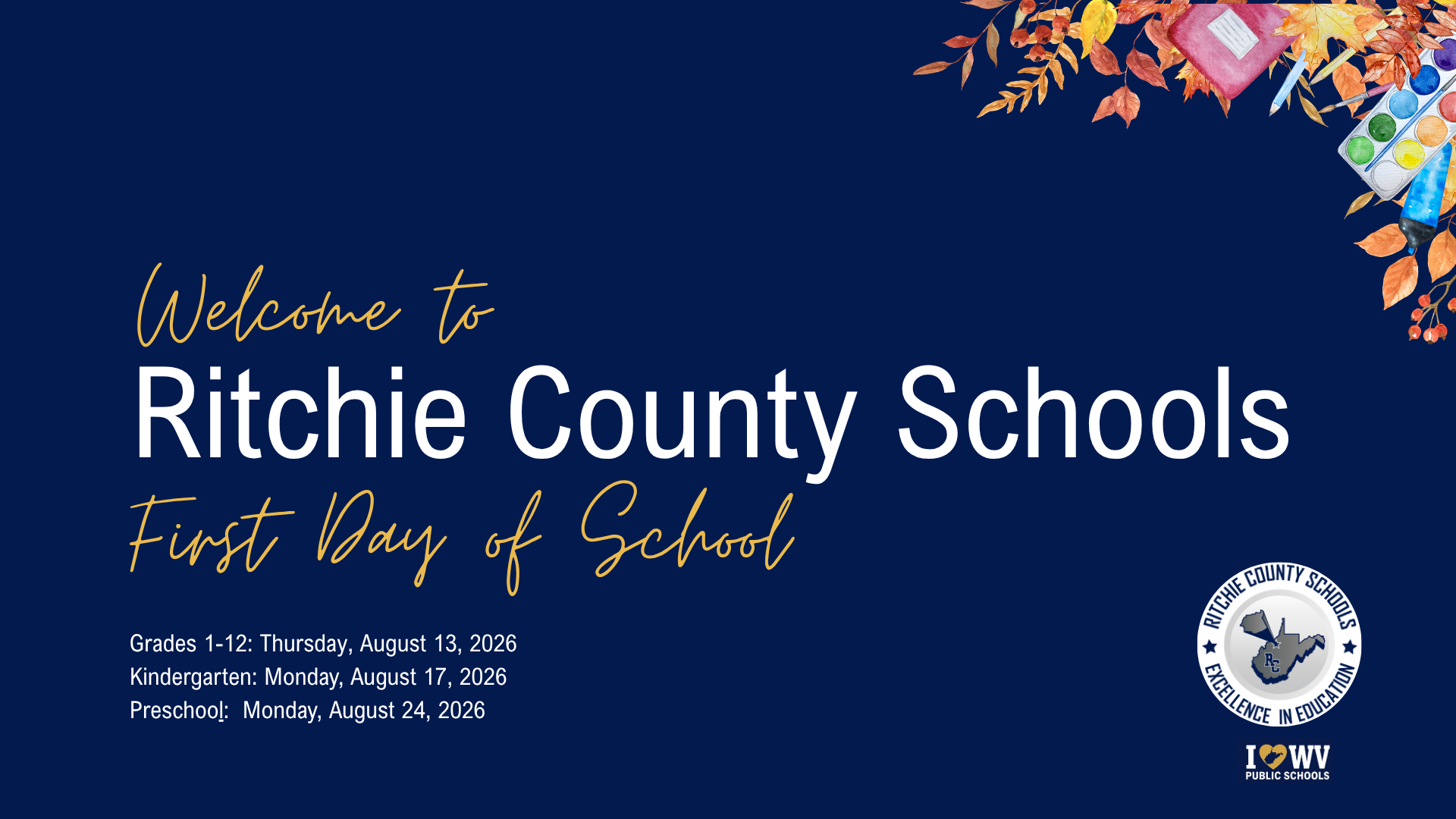 Welcome to Ritchie County Schools