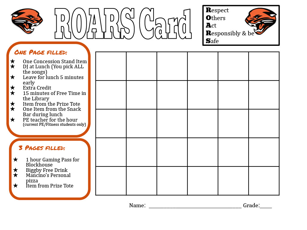 roars card