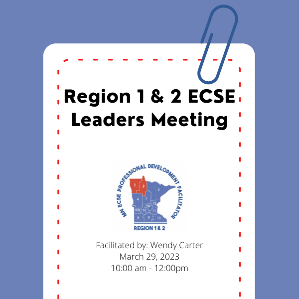 ECSE Leaders Meeting