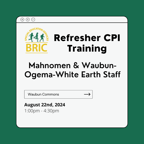 Refresher CPI Training 8/20/24 Waubun Commons