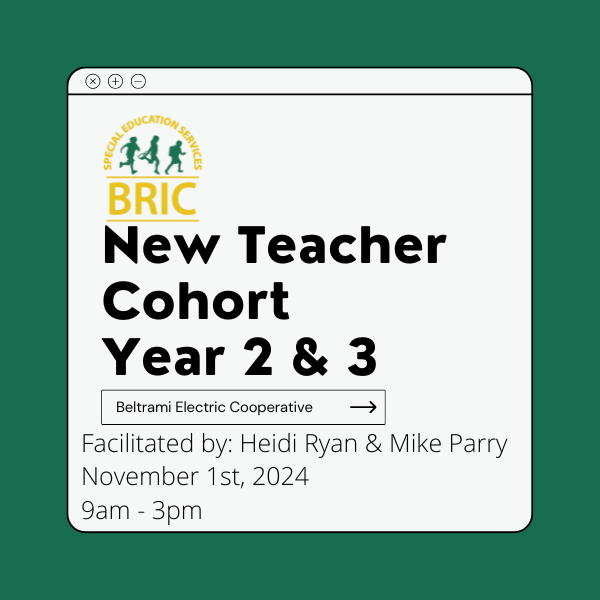 New Teacher Cohort Year 1&2