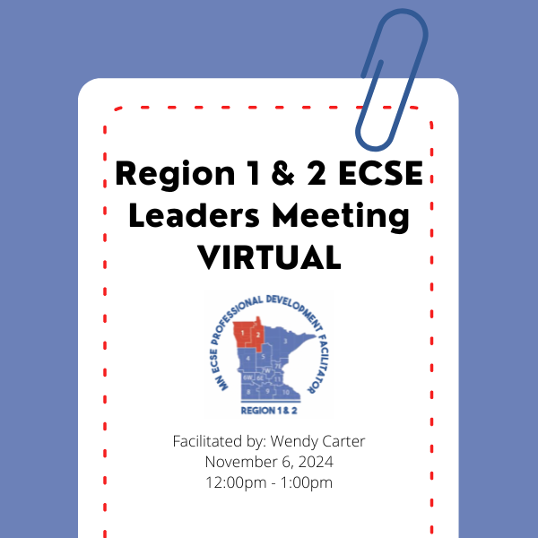 ECSE Leaders Meeting VIRTUAL