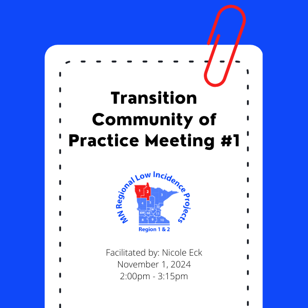 Transition Community of Practice #1