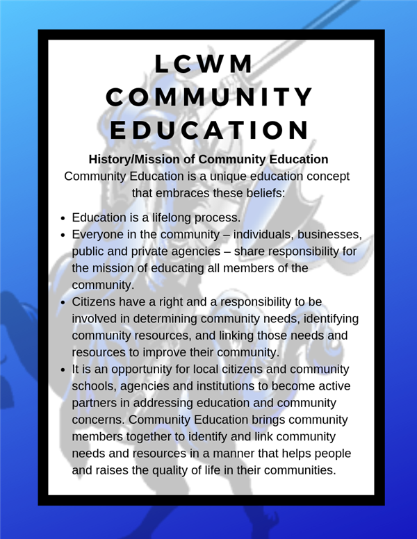 LCWM Community Education