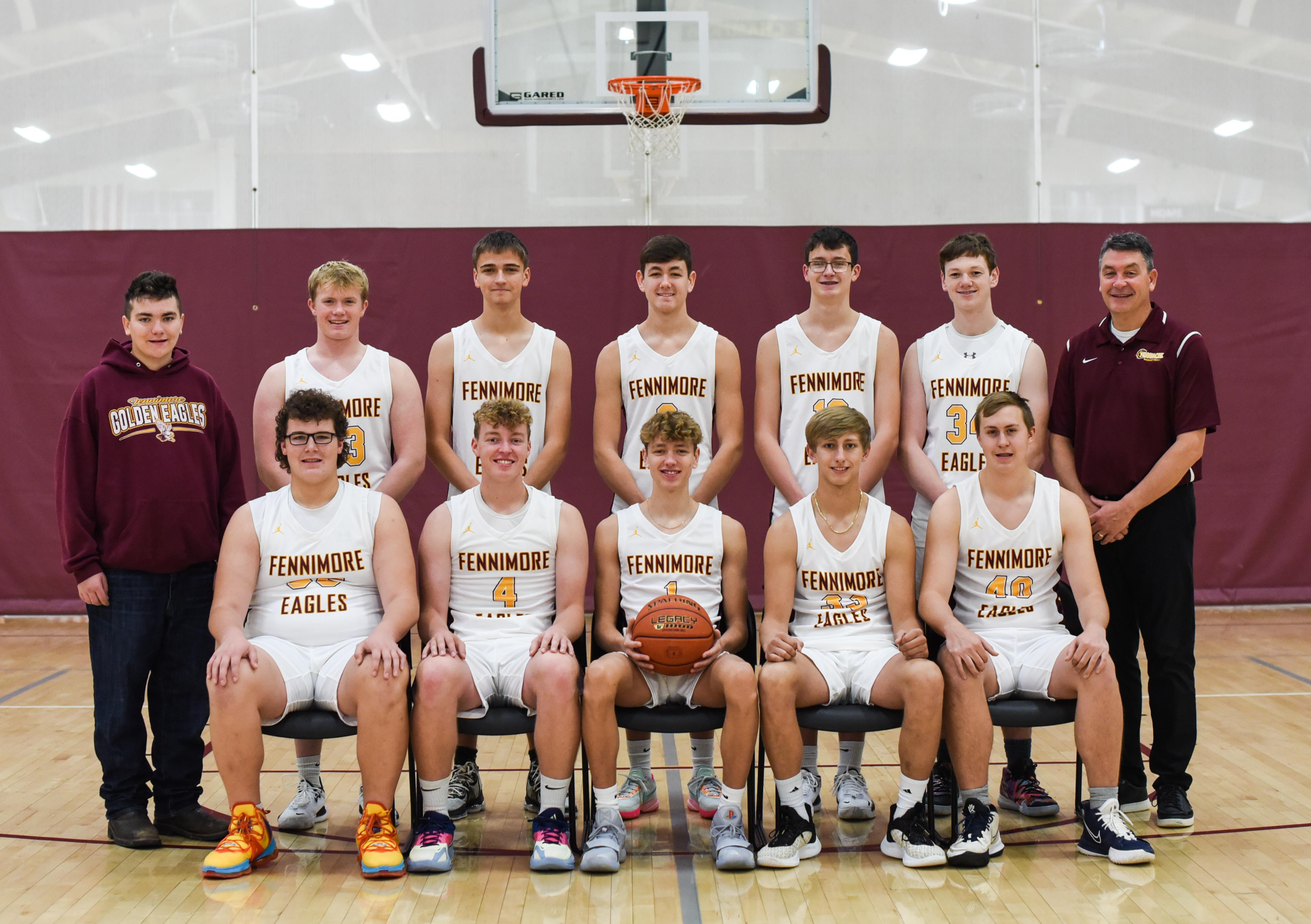 2023 Boys Varsity Basketball team photo