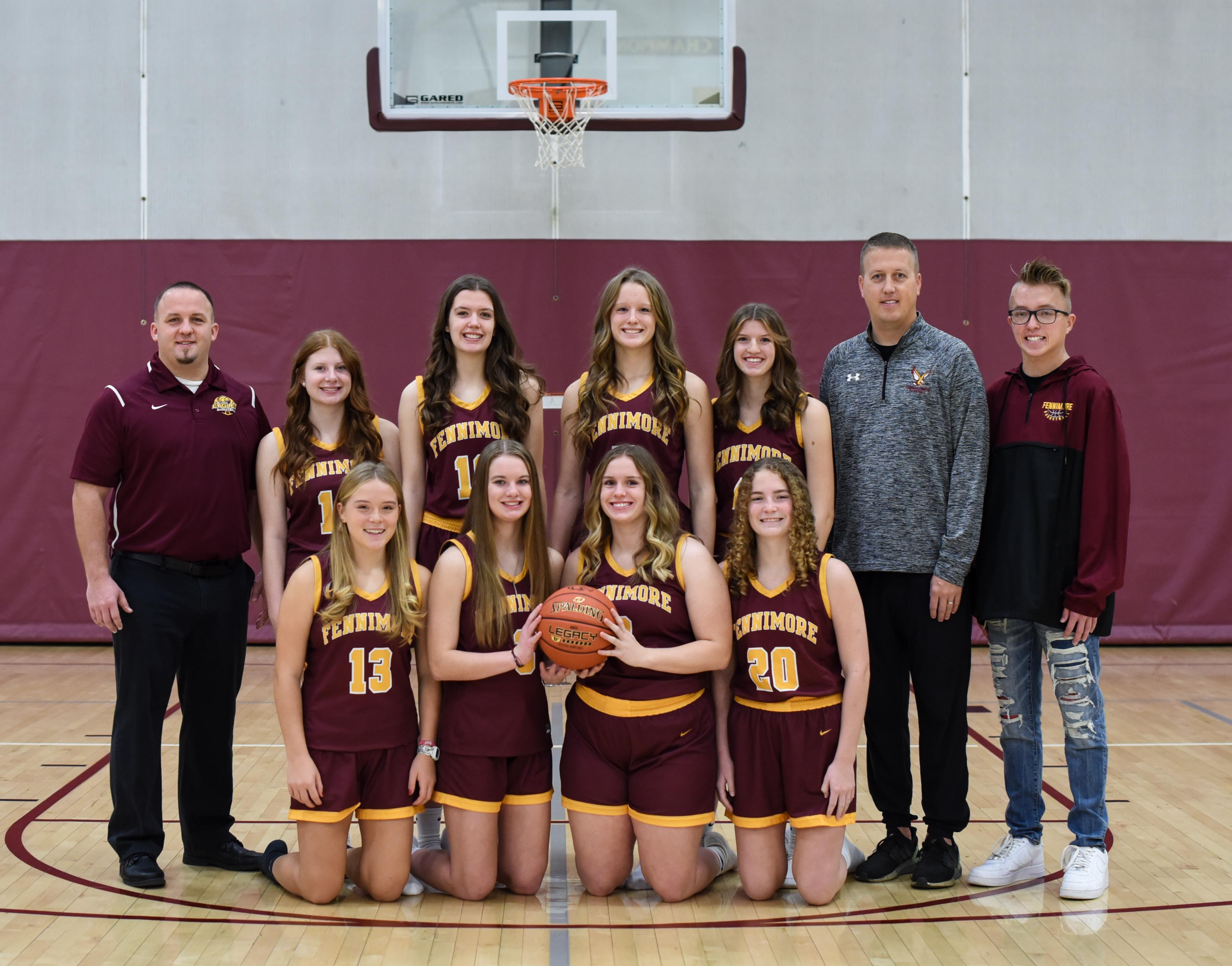 2023 Girls Varsity Basketball team photo