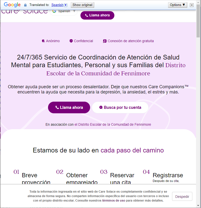 Cómo cambiar el idioma del sitio web a español.
