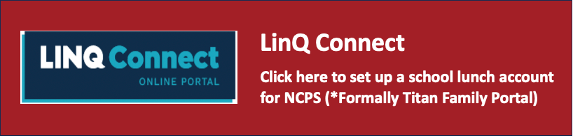 link connect - click here to set up a school lunch account for NCPS