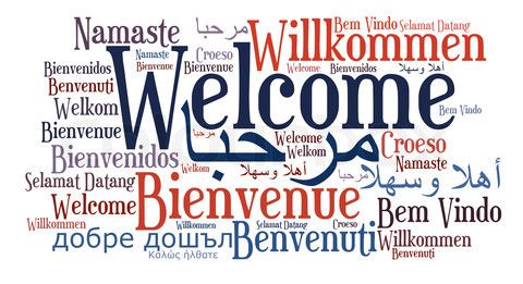 "Welcome" in many languages