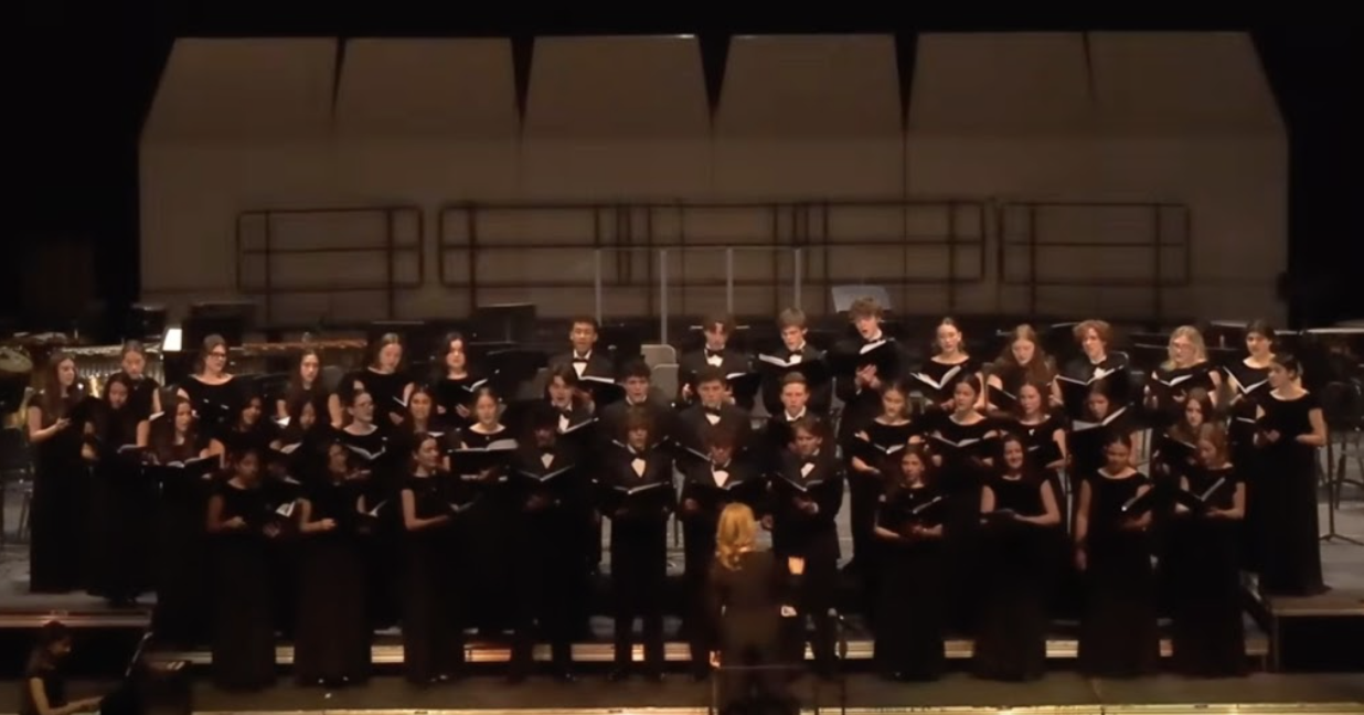 Choir performing