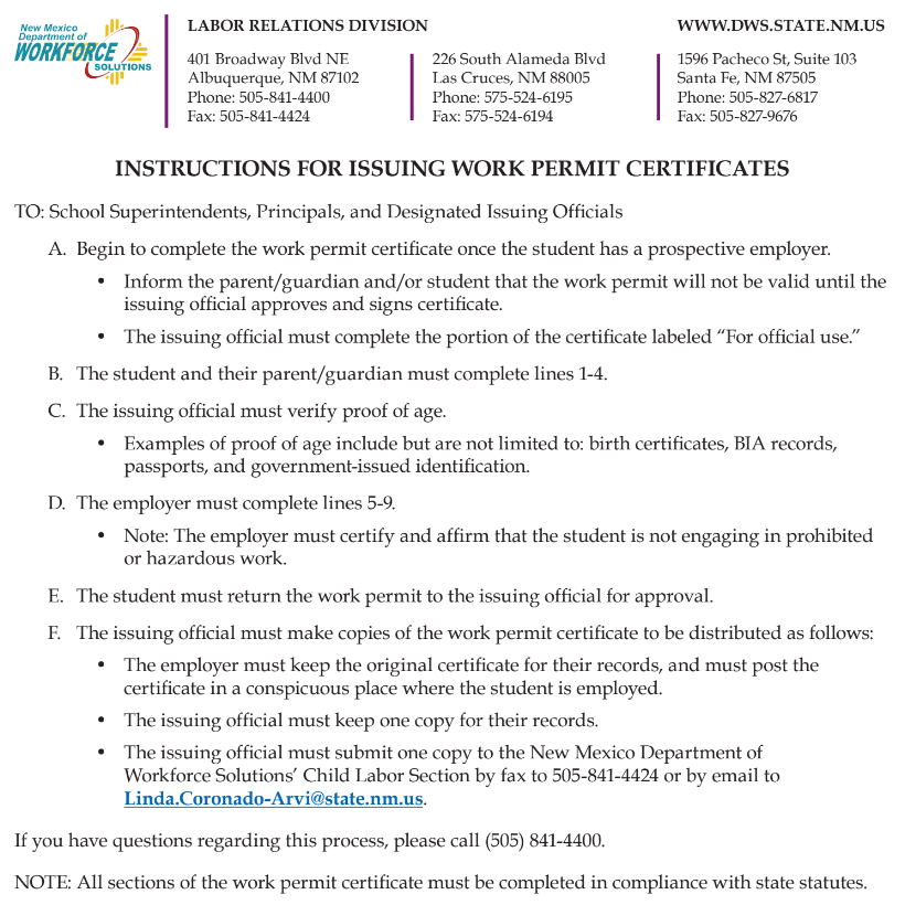 Work Permit Flyer Image