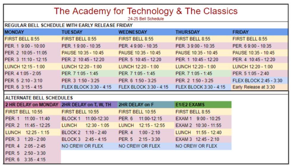 Bell Schedule