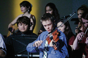 Acoustic Varsity Stringband at the Santa Fe "State of the Schools", Santa Fe Convention Center, 12/7/16