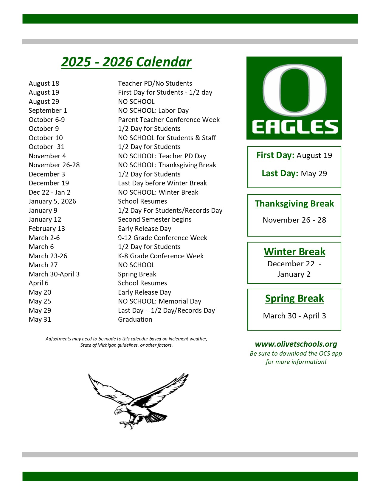 25-26 school calendar