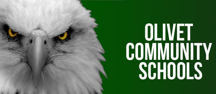 Olivet Community Schools with eagle logo