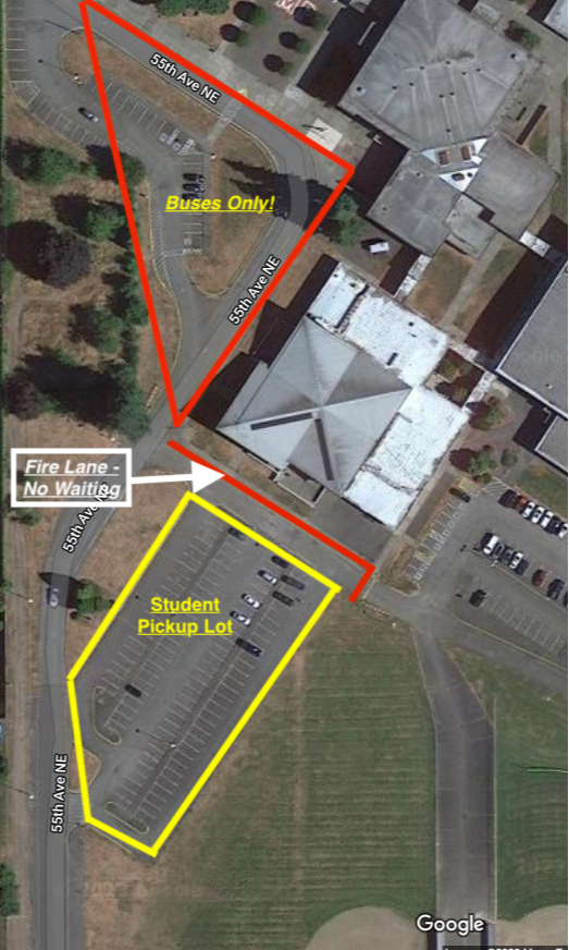 Student Pick-up and Drop-off Map