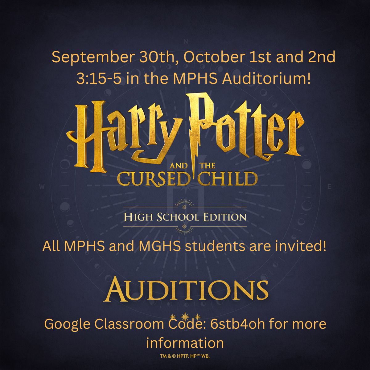 HP Audition Notice