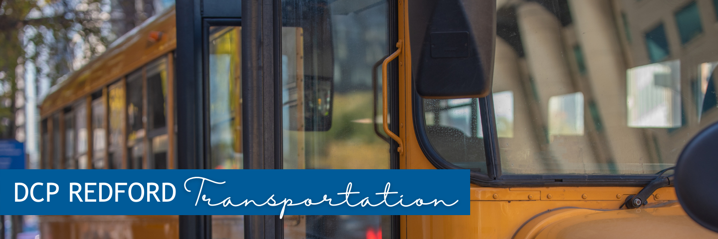Transportation header – school bus