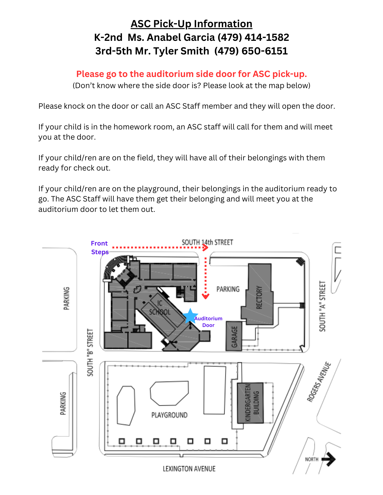 ASC Pick Up Info
