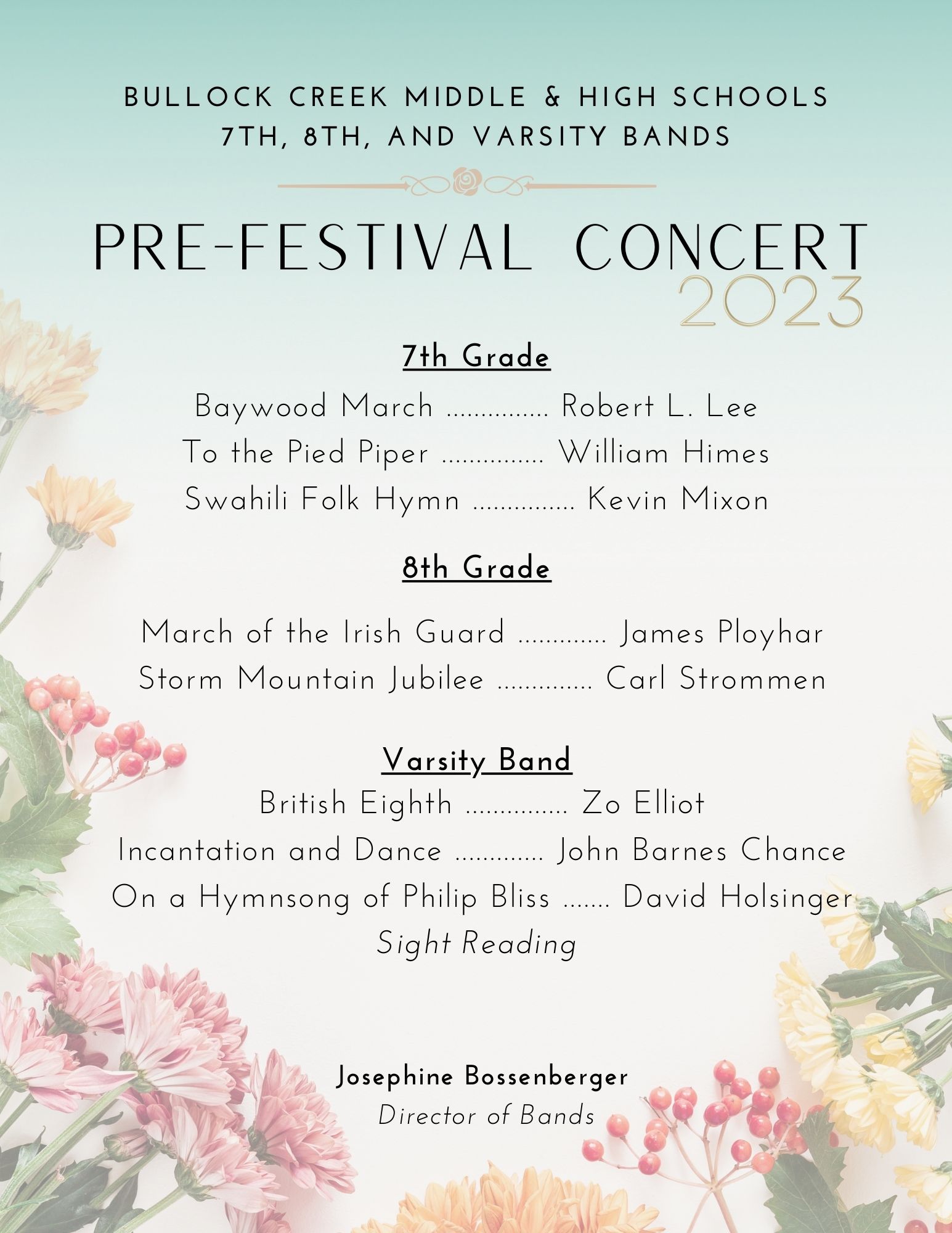 Pre-Festival Concert 2023