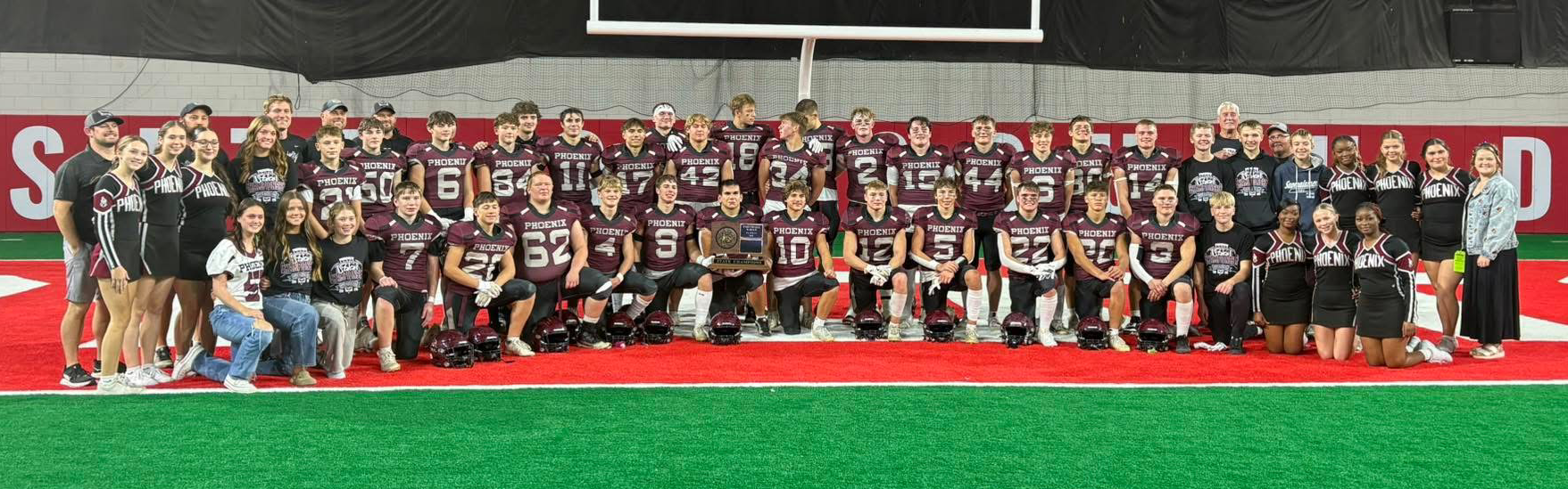 Phoenix Football players at State Game