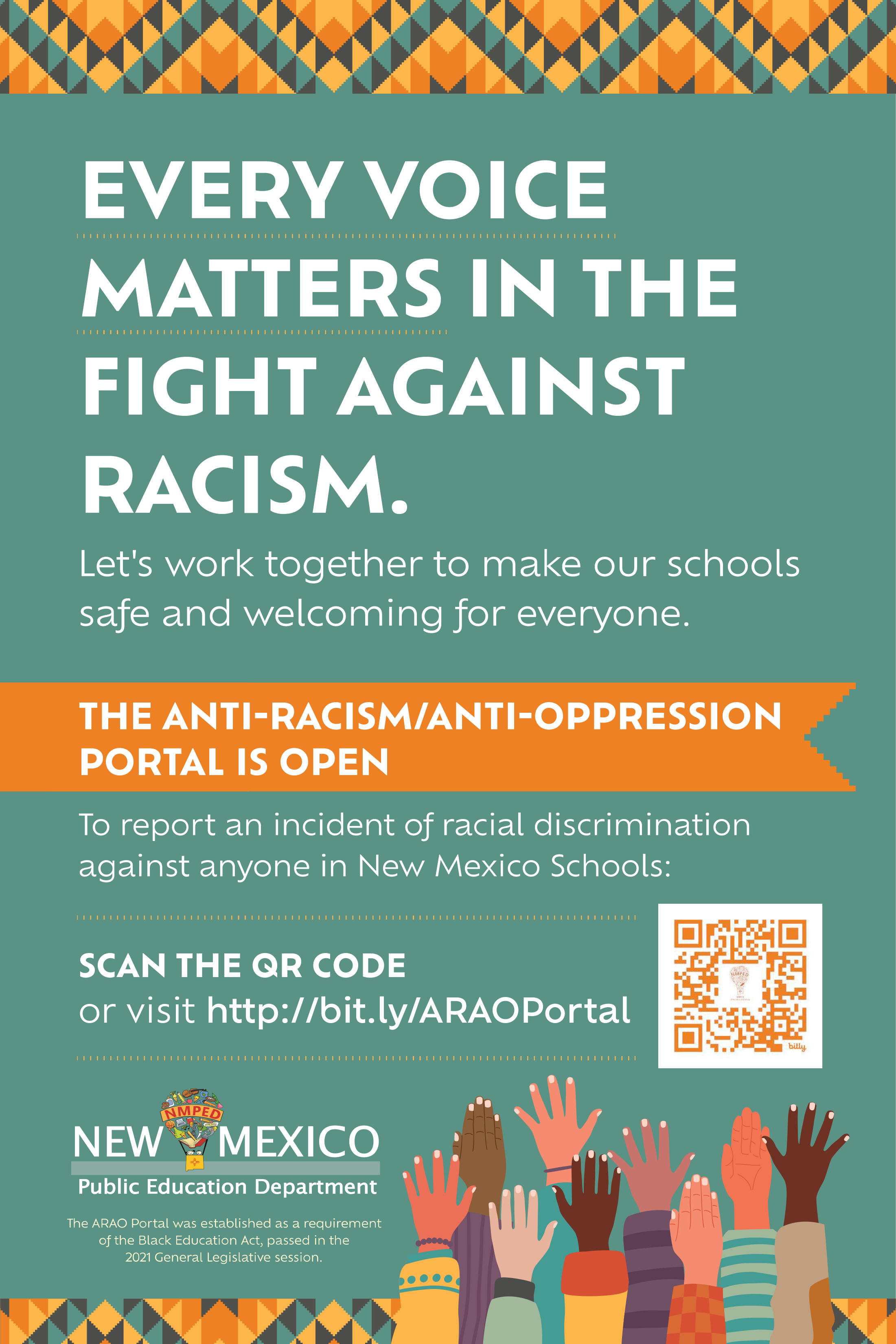 Anti-Racism portal QR code and link
