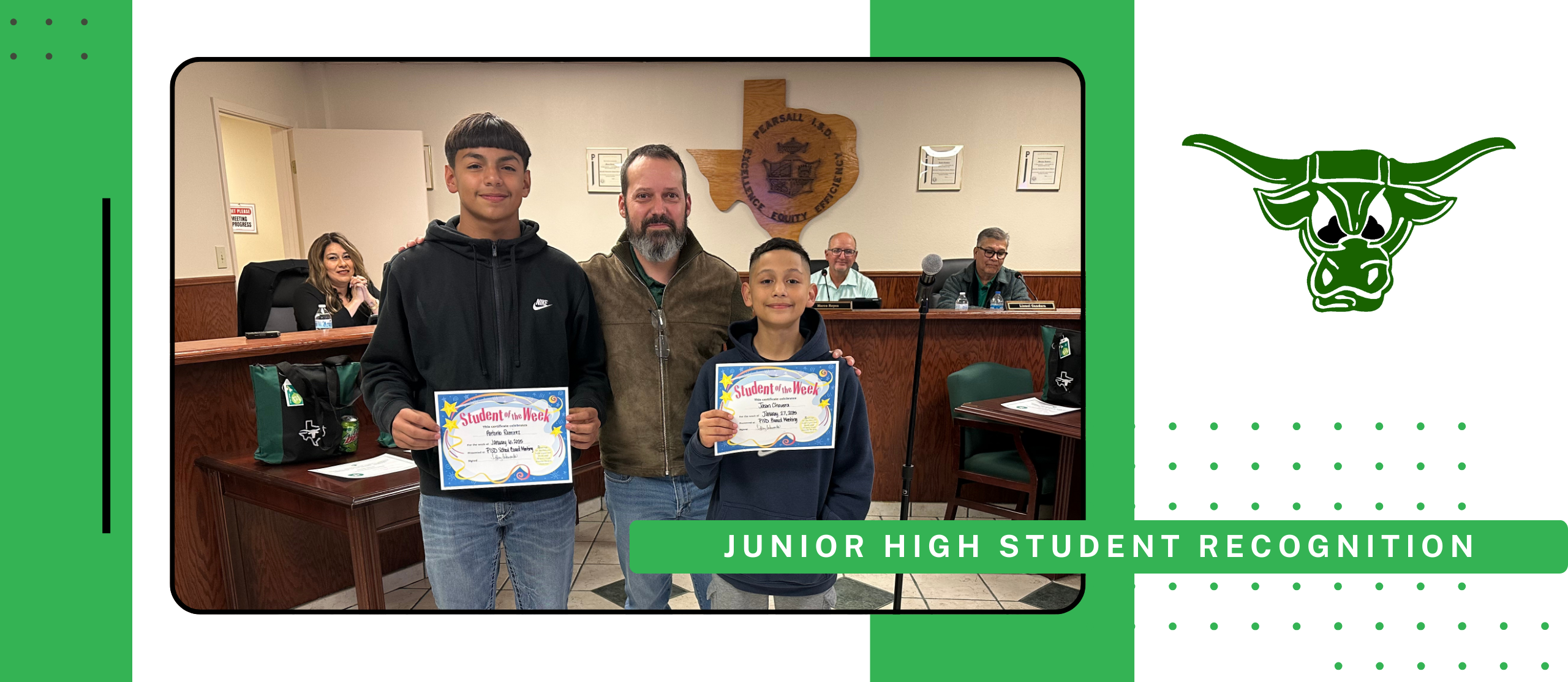 JH STUDENT RECOGNITION