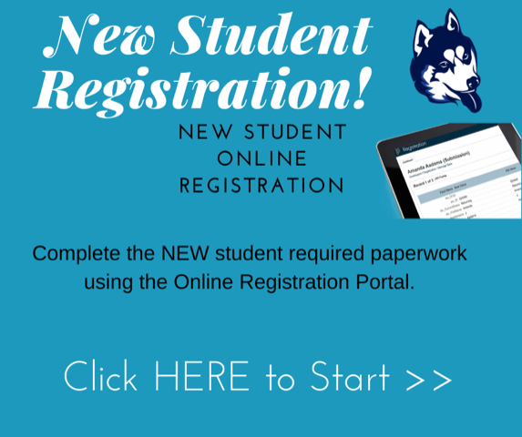 new student registration button