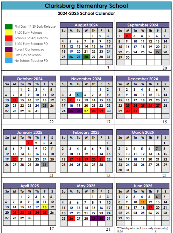 2024-2025 calendar