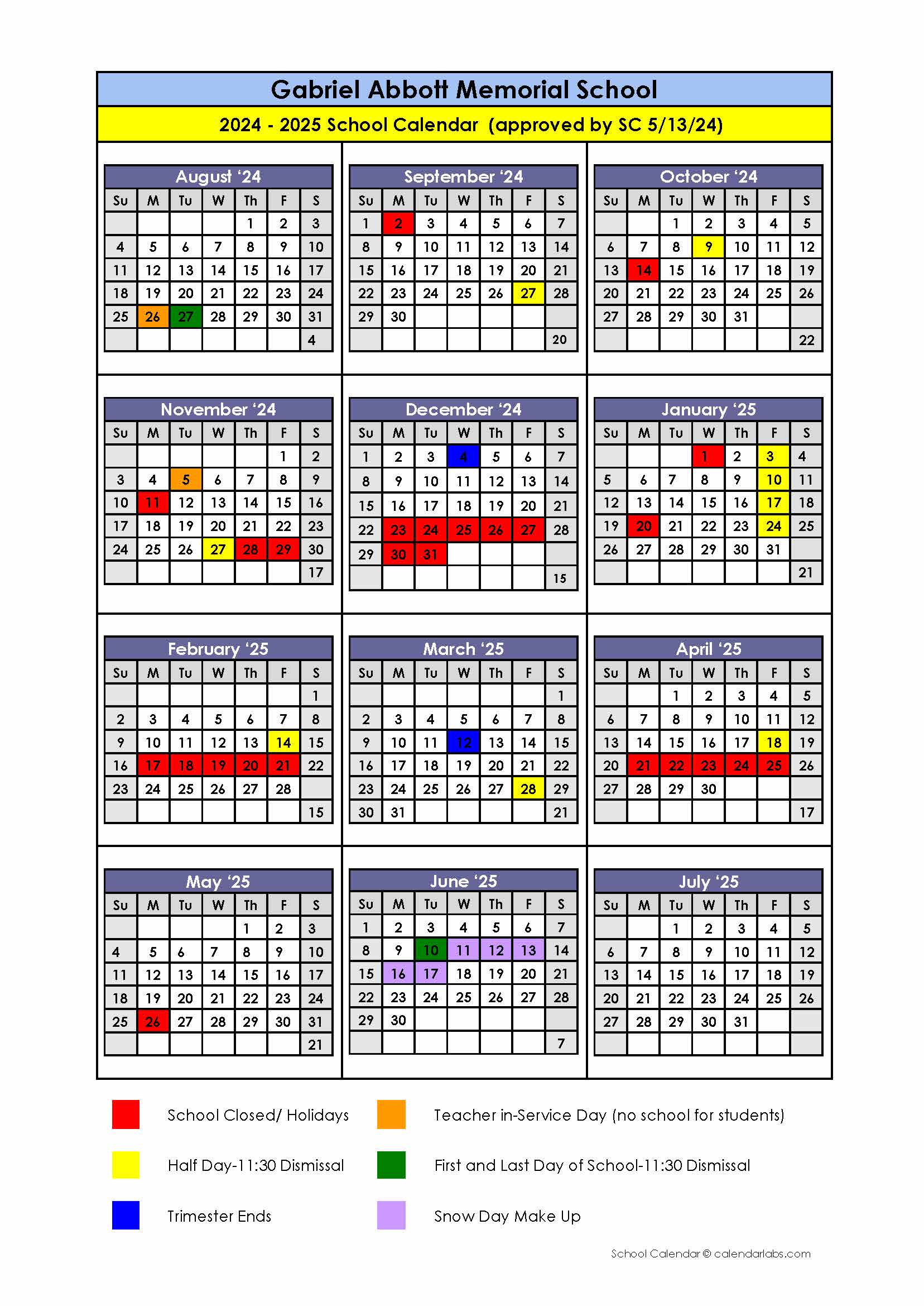 24-25 Calendar