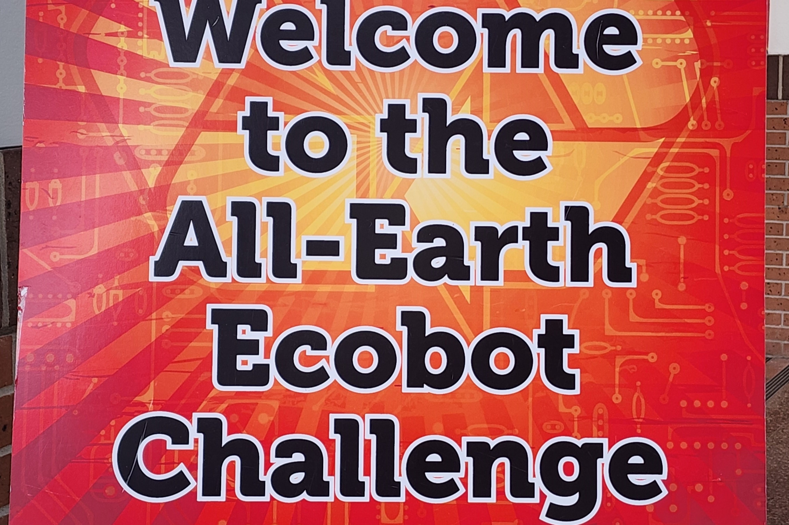 Afterschool All-Earth Ecobot Challenge 2024: Front Door Sign