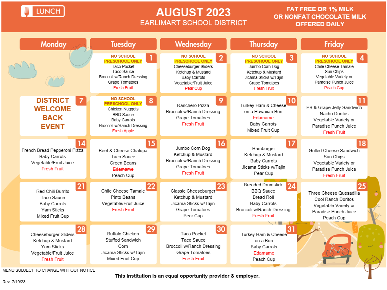 FOOD SERVICE Earlimart School District