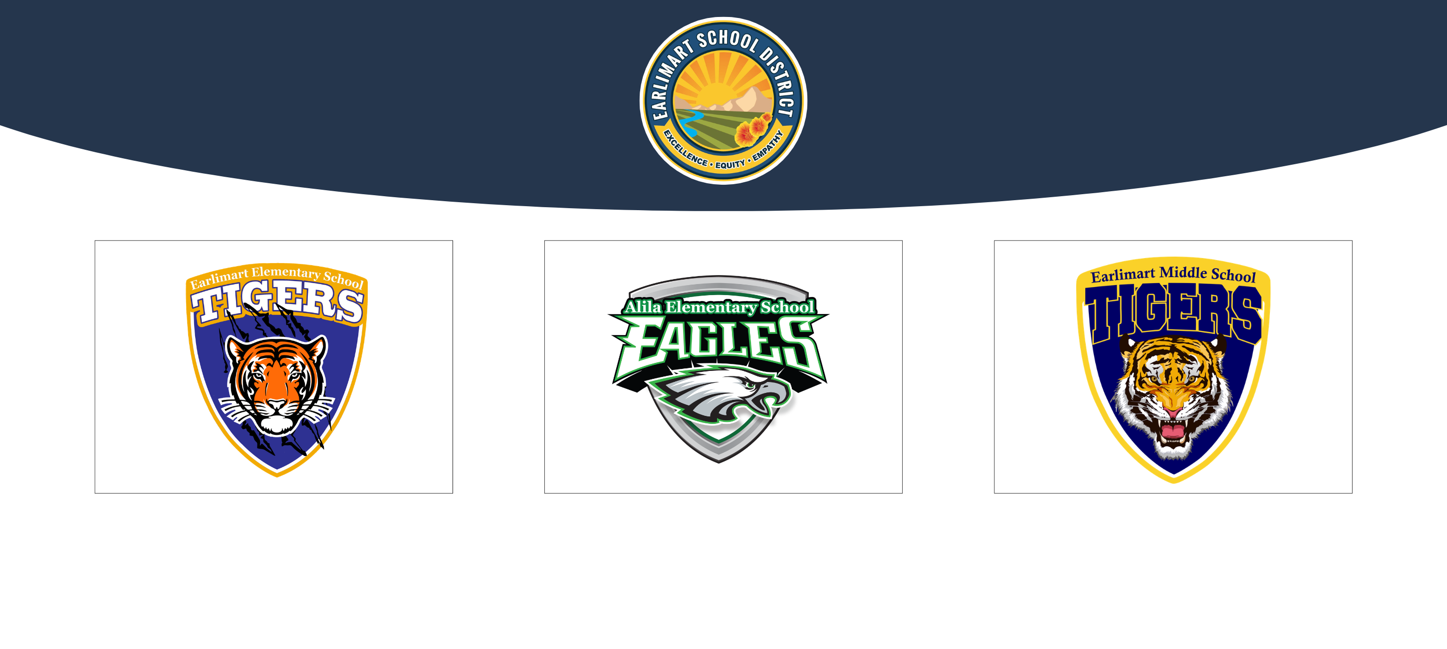 4 logos for Earlimart School District