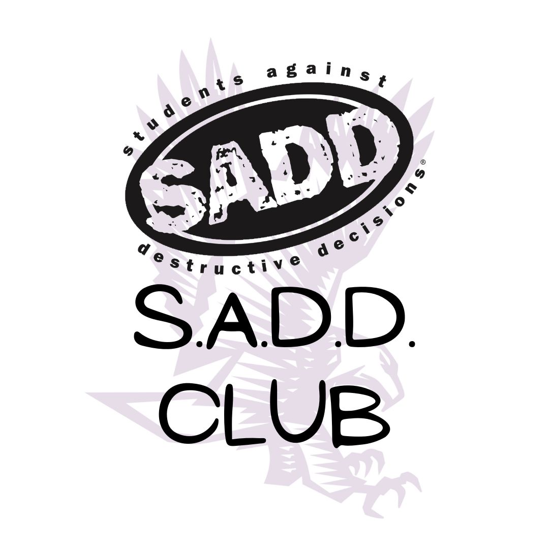 sadd club logo over eagle logo