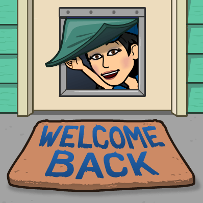 welcome back door mat