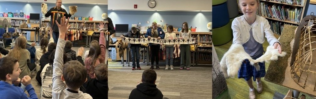 Oneida Nation guest speaker shares  artifacts with students during presentation 