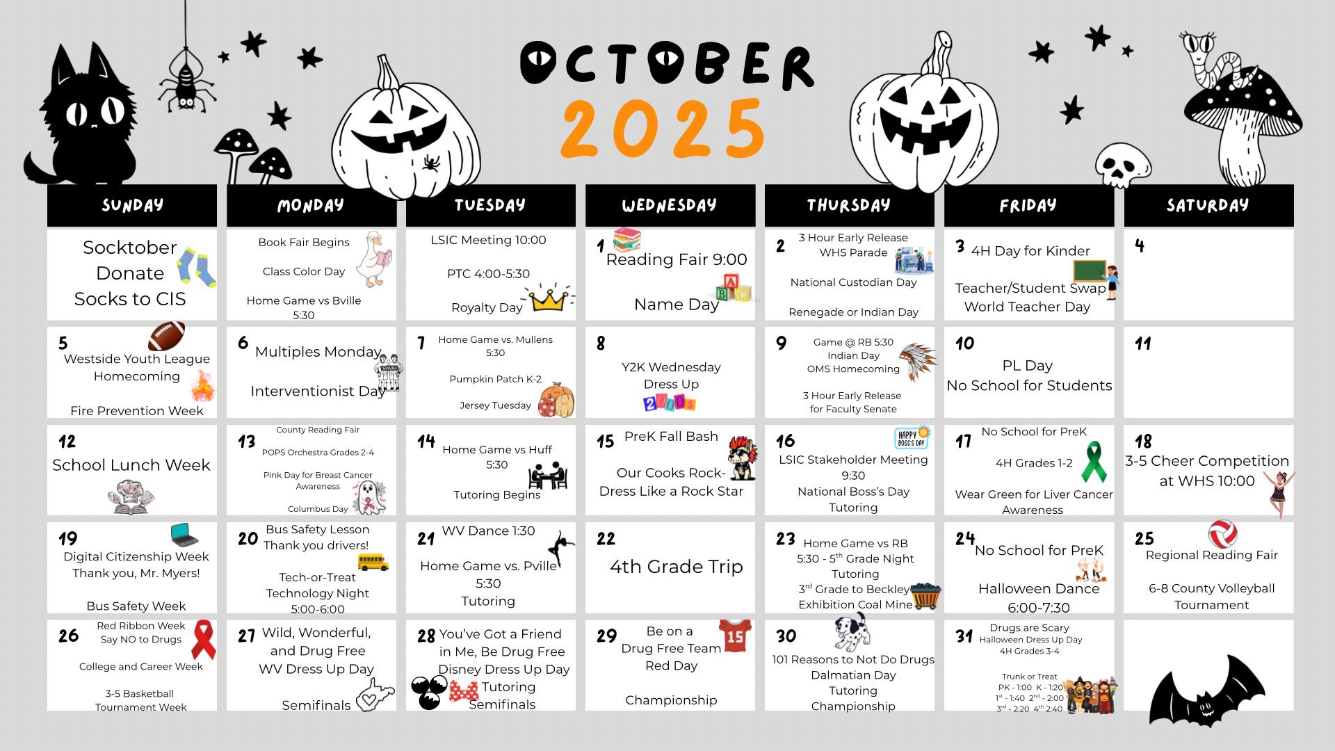 October Activities 2025