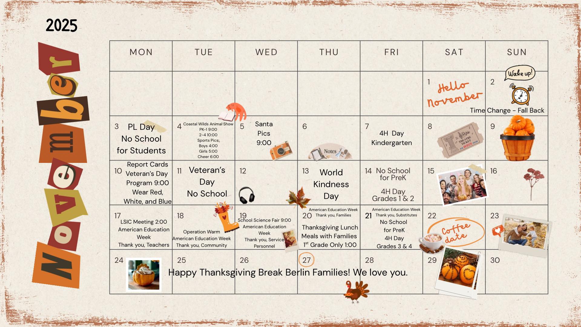 November activities