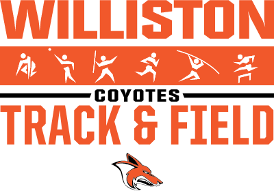 Williston coyotes track and field graphic