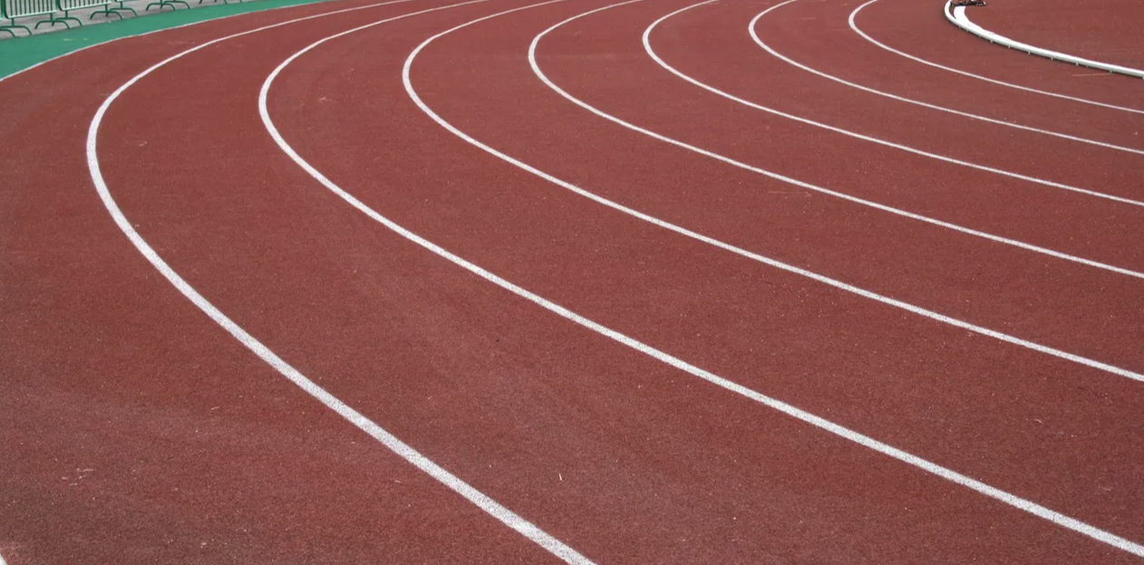 Empty running track