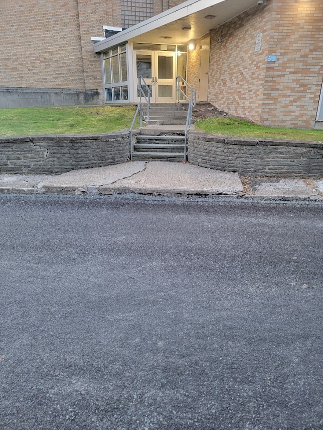 Primary entrance stairs