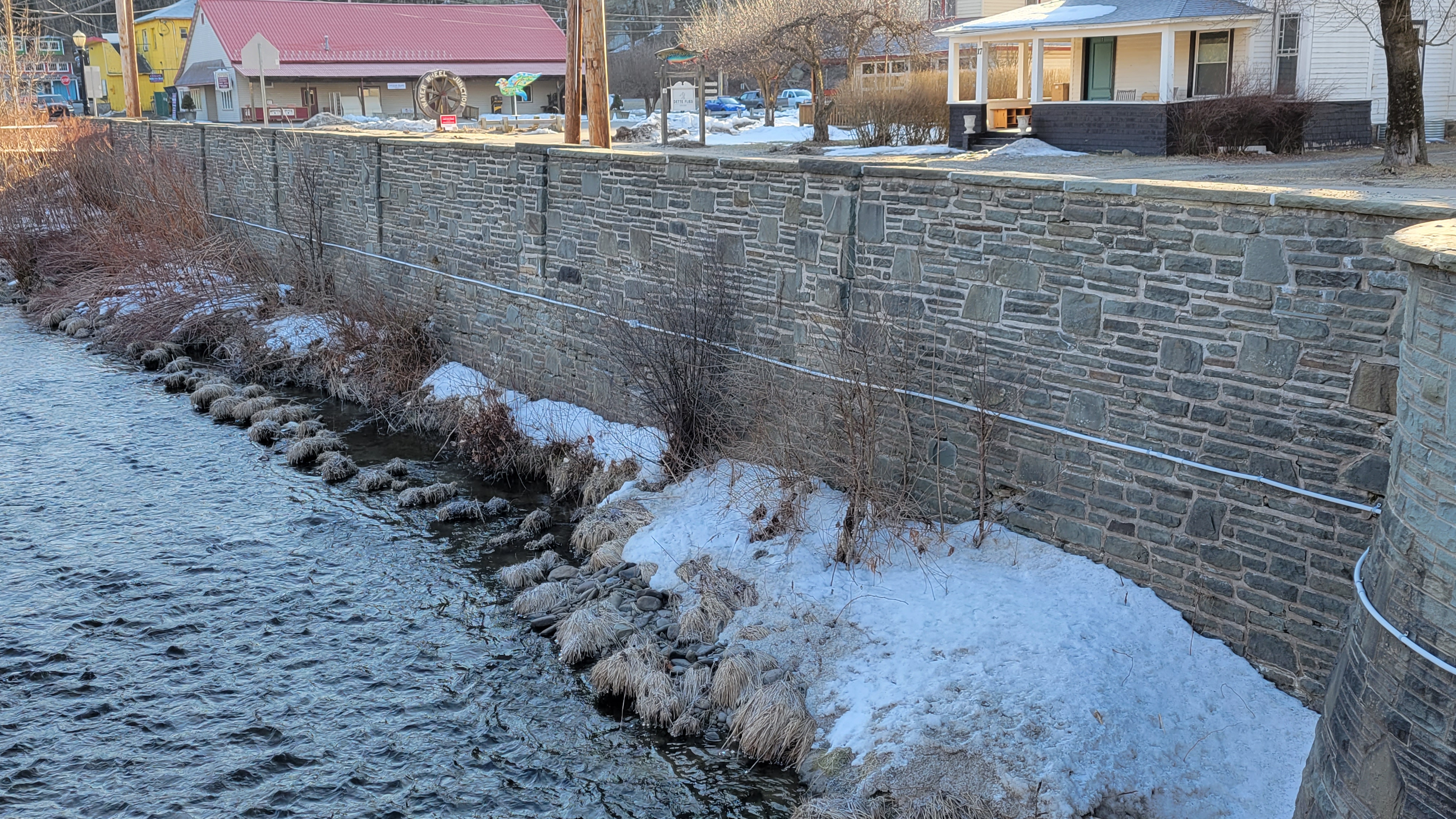 deteriorating flood wall