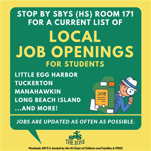SBYS local job openings for students