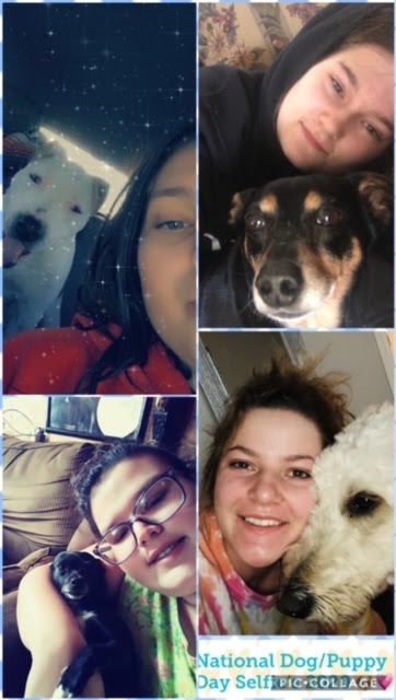 Pictures of national dog day with parents and dogs