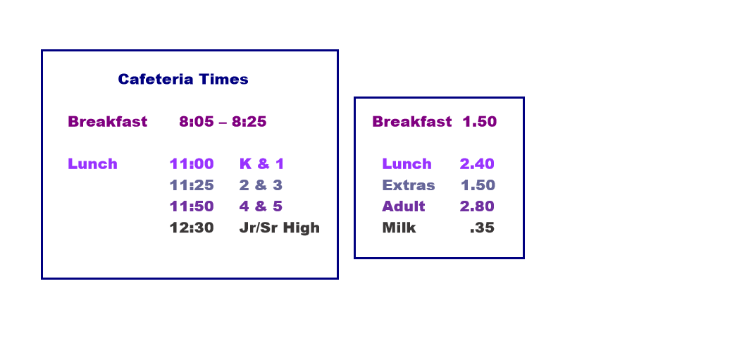 Lunch Menus  Lexington CUSD 7