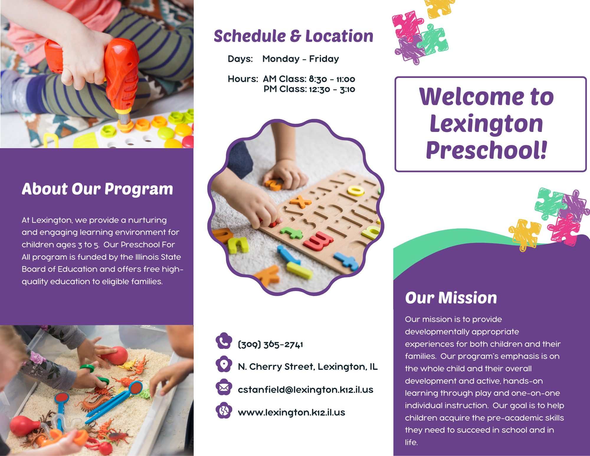 Front page of flier