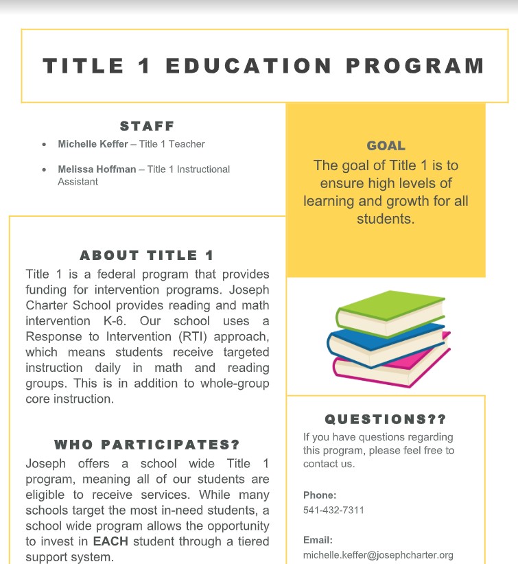 Title 1 Education Program