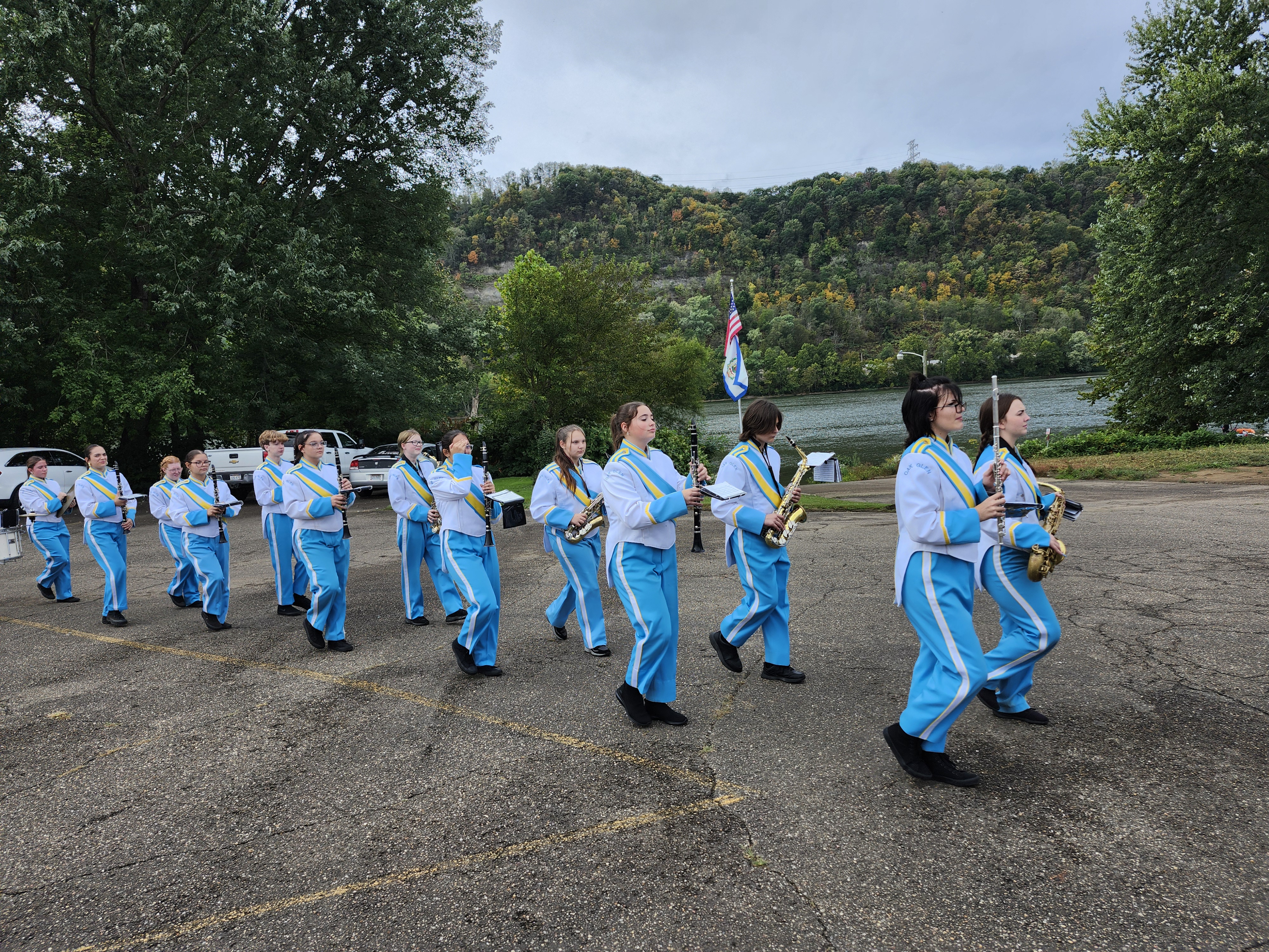 Marching at Riverfest